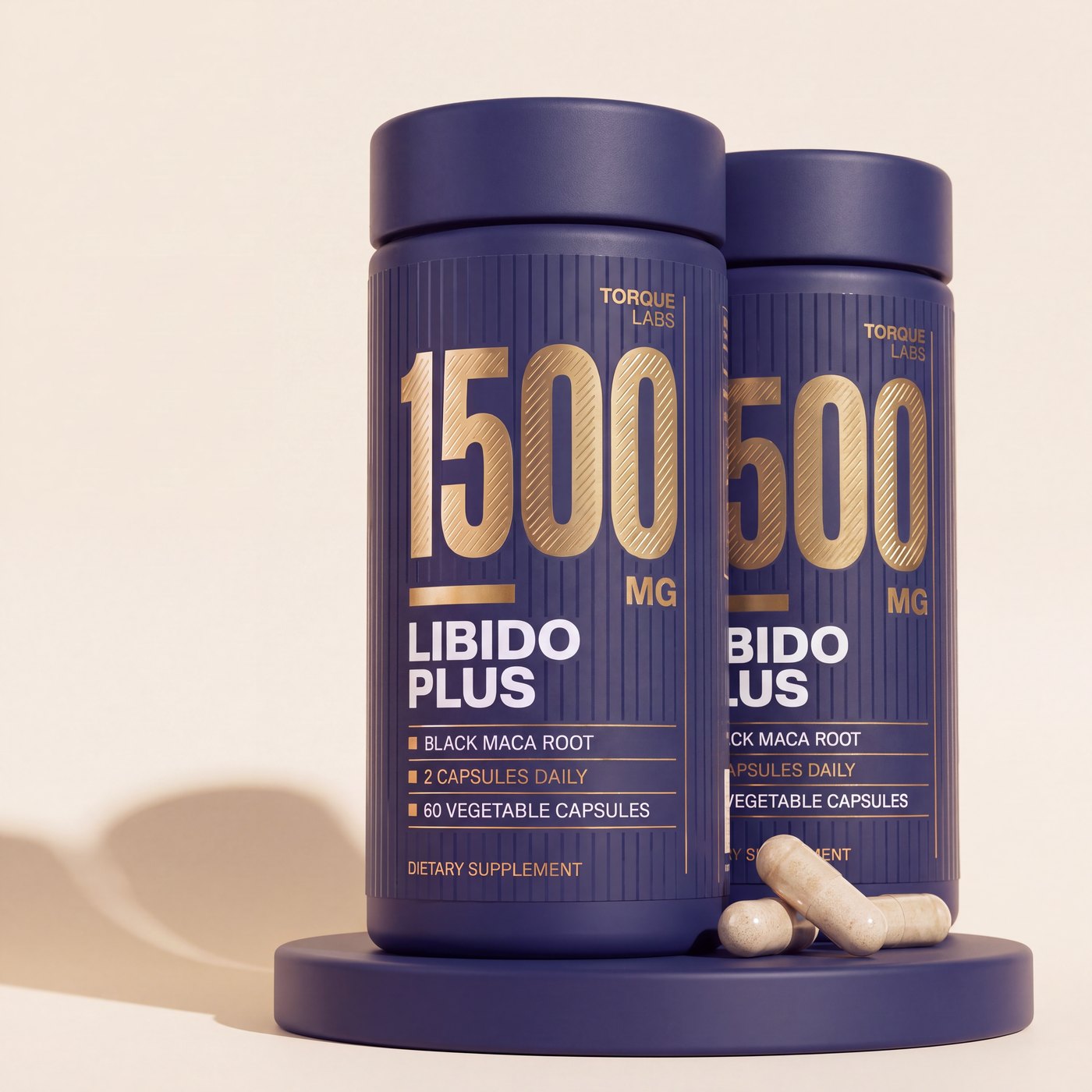 Two bottles of Libido Plus side by side